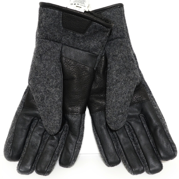 UGG FABRIC & LEATHER GLOVES - Picture 2 of 3